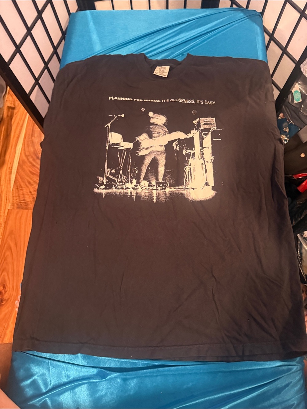 Black Graphic Band Tee Unbranded
